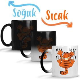 Baskı Dükkanı KB12444 Garfield Give Me Coffe Garfield Bana Kahve Ver Porselen Kupa Bardak