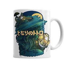 Baskı Dükkanı KB1245 Totoro Anime Miyazaki Stusio Ghibli Mei Satsuki Kupa Bardak