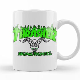 Baskı Dükkanı KB12459 Green Thrasher Logo Porselen Kupa Bardak