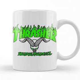 Baskı Dükkanı KB12459 Green Thrasher Logo Porselen Kupa Bardak