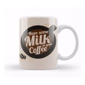 Baskı Dükkanı KB12462 Have Some Milk On Your Coffee Porselen Kupa Bardak