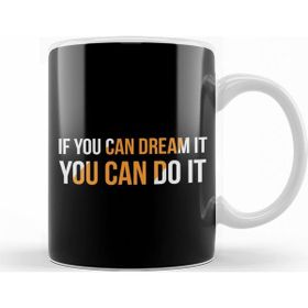 Baskı Dükkanı KB12473 If You Can Dream It,you Can Do It Hayal Ediyorsan,yapabilirsin Porselen Kupa Bardak