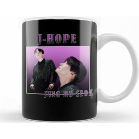 Baskı Dükkanı KB12475 J Hope Bts Vintage Porselen Kupa Bardak