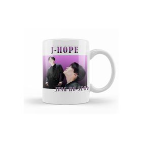 Baskı Dükkanı KB12475 J Hope Bts Vintage Porselen Kupa Bardak