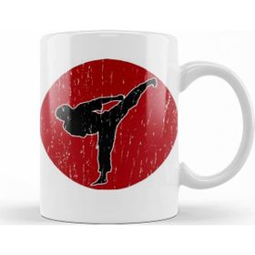 Baskı Dükkanı KB12497 Karate Porselen Kupa Bardak