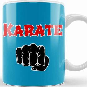 Baskı Dükkanı KB12497 Karate Porselen Kupa Bardak