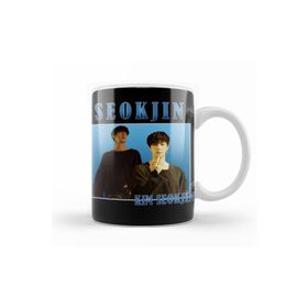Baskı Dükkanı KB12504 Kim Seokjin Vintage Bts Porselen Kupa Bardak