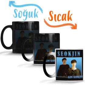 Baskı Dükkanı KB12504 Kim Seokjin Vintage Bts Porselen Kupa Bardak