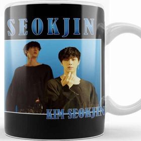 Baskı Dükkanı KB12504 Kim Seokjin Vintage Bts Porselen Kupa Bardak