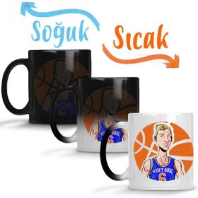 Baskı Dükkanı KB12511 Kristaps Porzingis Porselen Kupa Bardak
