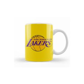 Baskı Dükkanı KB12535 Los Angeles Lake Basketboll Porselen Kupa Bardak