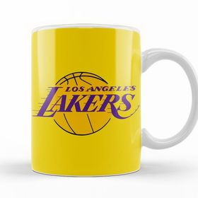 Baskı Dükkanı KB12535 Los Angeles Lake Basketboll Porselen Kupa Bardak