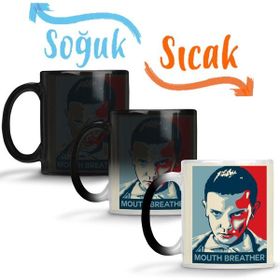 Baskı Dükkanı KB12540 Mouth Breather Stranger Things Porselen Kupa Bardak