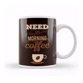 Baskı Dükkanı KB12550 Need My Morning Coffe Porselen Kupa Bardak