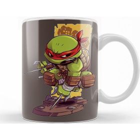 Baskı Dükkanı KB12551 Ninja Turtle Ninja Kaplubağa Porselen Kupa Bardak