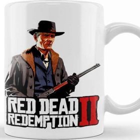 Baskı Dükkanı KB12580 Red Dead Redemption Hosea Porselen Kupa Bardak