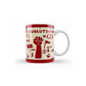 Baskı Dükkanı KB12597 Revolution Porselen Kupa Bardak