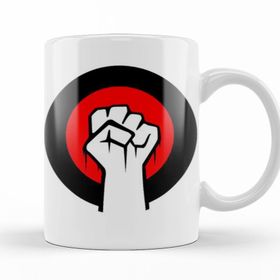 Baskı Dükkanı KB12599 Revolution Yumruk Porselen Kupa Bardak