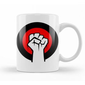 Baskı Dükkanı KB12599 Revolution Yumruk Porselen Kupa Bardak