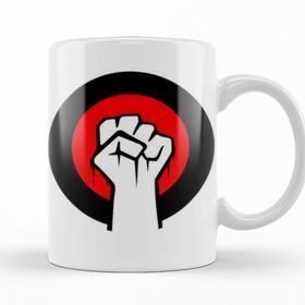 Baskı Dükkanı KB12599 Revolution Yumruk Porselen Kupa Bardak