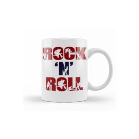 Baskı Dükkanı KB12602 Rock N Roll Porselen Kupa Bardak