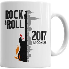 Baskı Dükkanı KB12602 Rock N Roll Porselen Kupa Bardak