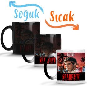Baskı Dükkanı KB12609 Scarface Al Pacino Porselen Kupa Bardak