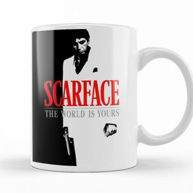 Baskı Dükkanı KB12612 Scarface The World Is Yours Porselen Kupa Bardak