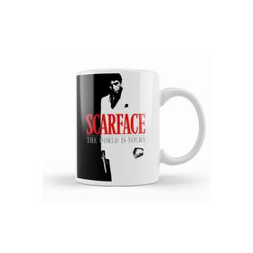 Baskı Dükkanı KB12612 Scarface The World Is Yours Porselen Kupa Bardak