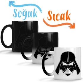 Baskı Dükkanı KB12630 Star Wars Darth Vader Işın Kılıcı Porselen Kupa Bardak