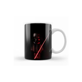 Baskı Dükkanı KB12631 Star Wars darth Vader Illüstrasyon Porselen Kupa Bardak