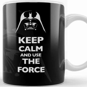 Baskı Dükkanı KB12634 Star Wars Keep Calm And Use The Force Porselen Kupa Bardak