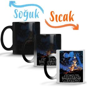 Baskı Dükkanı KB12638 Star Wars Retro Porselen Kupa Bardak