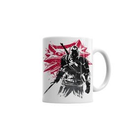 Baskı Dükkanı KB1264 The Witcher Wolf Silhouette Porselen Kupa Bardak