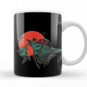 Baskı Dükkanı KB12640 Star Wars Yoda Sushi Porselen Kupa Bardak