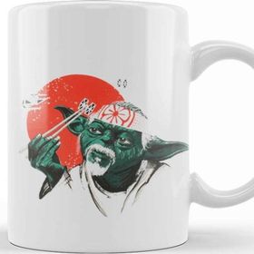 Baskı Dükkanı KB12640 Star Wars Yoda Sushi Porselen Kupa Bardak