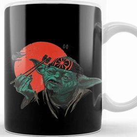 Baskı Dükkanı KB12640 Star Wars Yoda Sushi Porselen Kupa Bardak