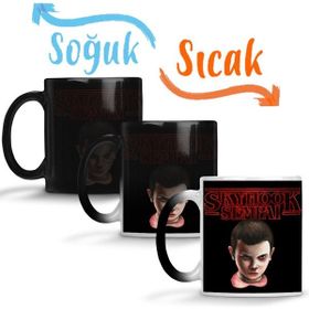 Baskı Dükkanı KB12649 Stranger Things Stranger Sempai Porselen Kupa Bardak