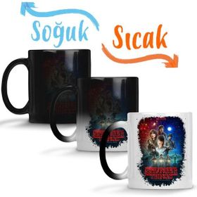 Baskı Dükkanı KB12651 Stranger Things Netflix Porselen Kupa Bardak