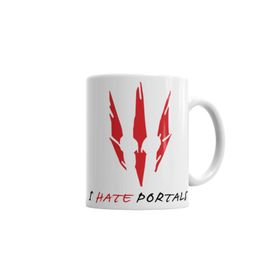 Baskı Dükkanı KB1267 The Witcher I Hate Portals Porselen Kupa Bardak