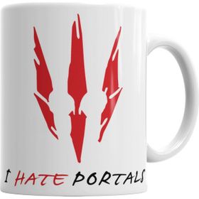 Baskı Dükkanı KB1267 The Witcher I Hate Portals Porselen Kupa Bardak