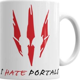 Baskı Dükkanı KB1267 The Witcher I Hate Portals Porselen Kupa Bardak