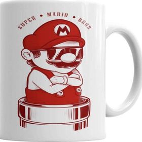 Baskı Dükkanı KB12681 Super Mario Bros Porselen Kupa Bardak