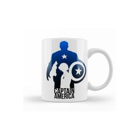 Baskı Dükkanı KB12701 The Avengers Captain America Porselen Kupa Bardak