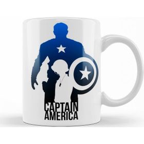Baskı Dükkanı KB12701 The Avengers Captain America Porselen Kupa Bardak