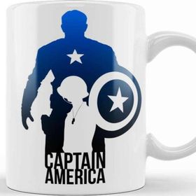 Baskı Dükkanı KB12701 The Avengers Captain America Porselen Kupa Bardak