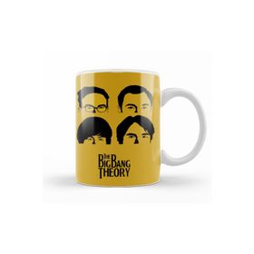 Baskı Dükkanı KB12711 The Big Bang Theory Sarı Zemin Porselen Kupa Bardak