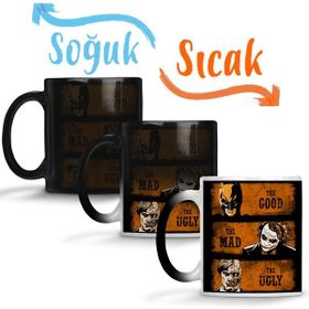 Baskı Dükkanı KB12722 The Good The Mad The Ugly Batman Ve Joker Porselen Kupa Bardak