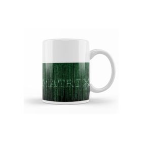 Baskı Dükkanı KB12734 The Matrix Kod Yağmuru Porselen Kupa Bardak