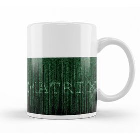 Baskı Dükkanı KB12734 The Matrix Kod Yağmuru Porselen Kupa Bardak